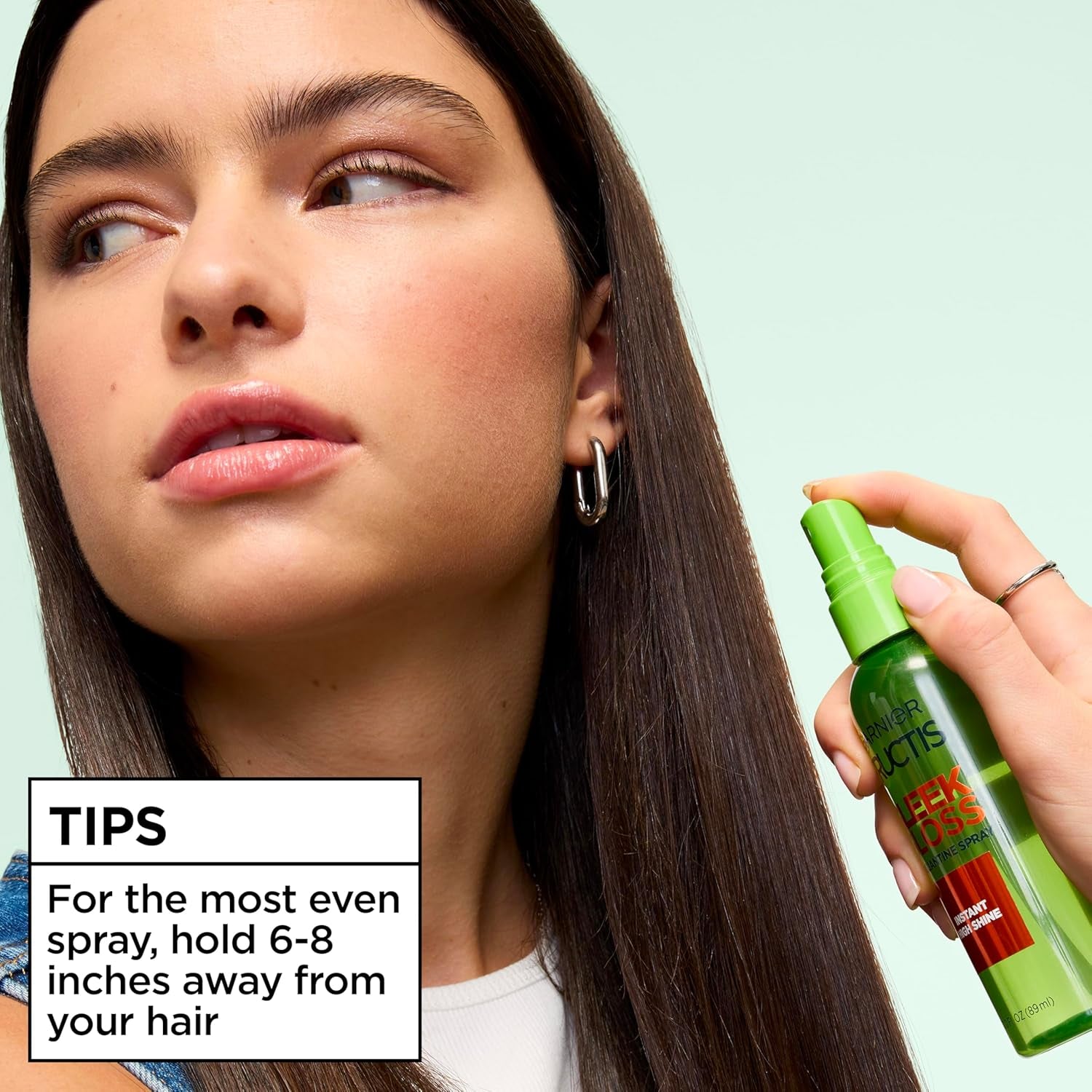 Garnier Fructis Style Brilliantine Shine Glossing Spray for High Shine Finish, Argan Oil, 3 Fl Oz, 3 Count (Packaging May Vary)